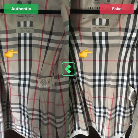 fake burberry jacket vs real